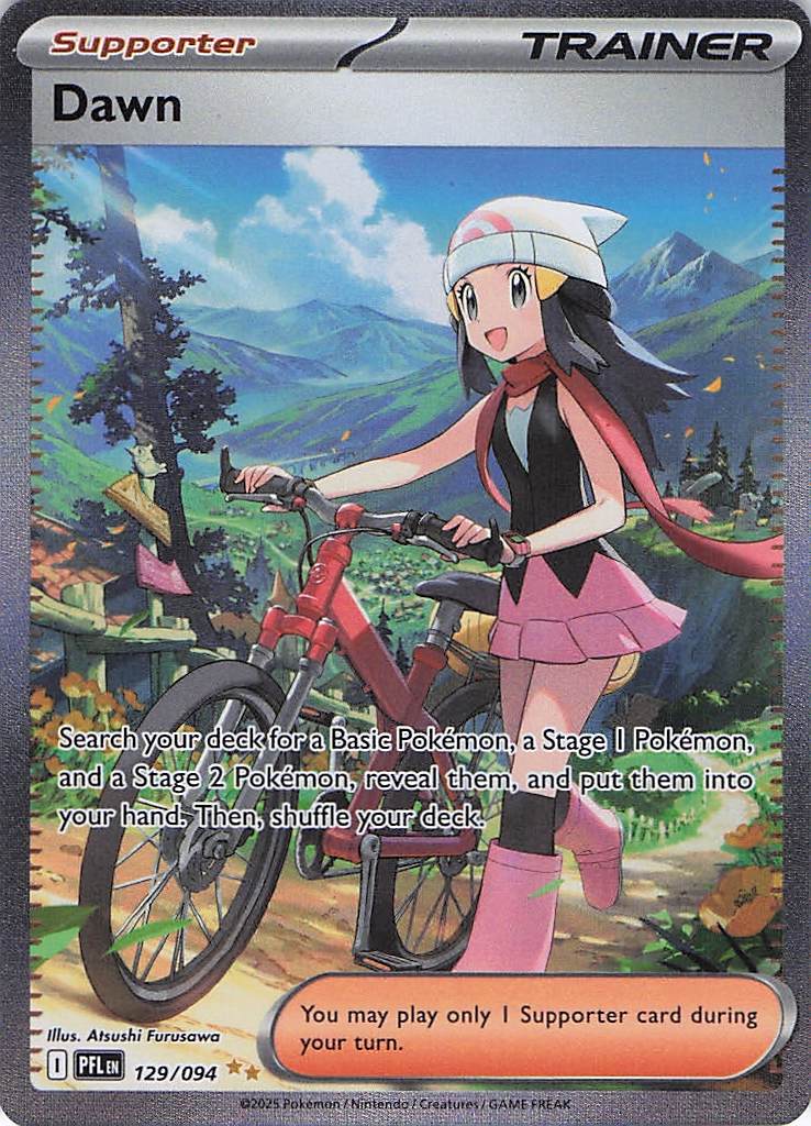 Dawn 129/094 Phantasmal Flames Pokemon NM