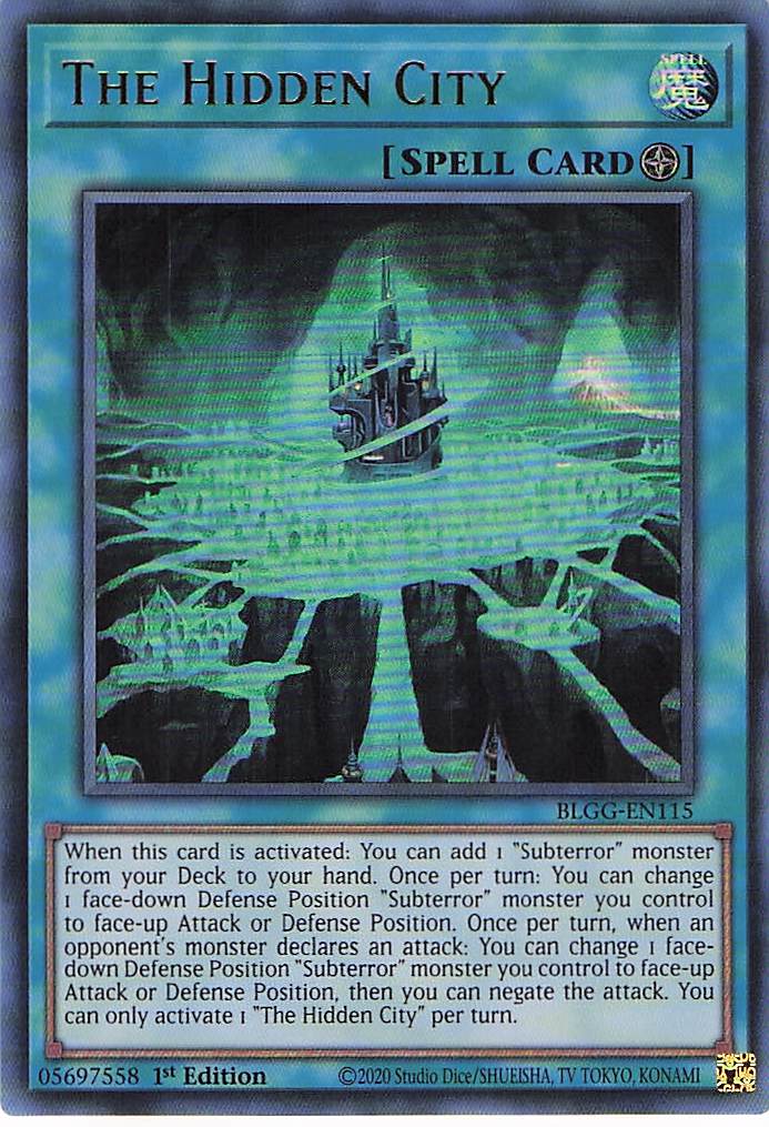 The Hidden City BLGG-EN115 Yu-Gi-Oh 1st Edition NM