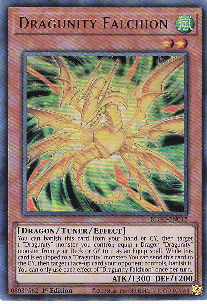 Dragunity Falchion BLGG-EN012 Yu-Gi-Oh 1st Edition NM