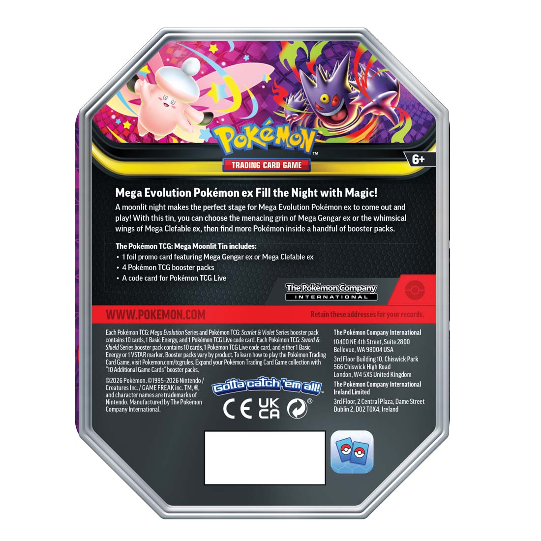 Pokemon TCG - Mega Moonlight Tin