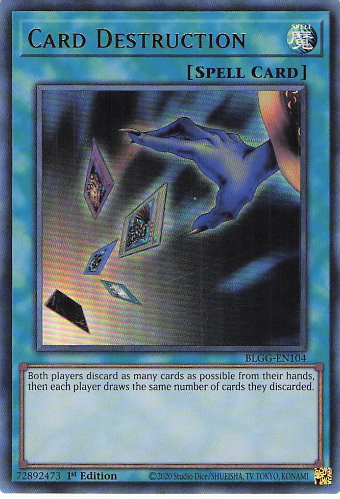 Card Destruction BLGG-EN104 Yu-Gi-Oh 1st Edition NM