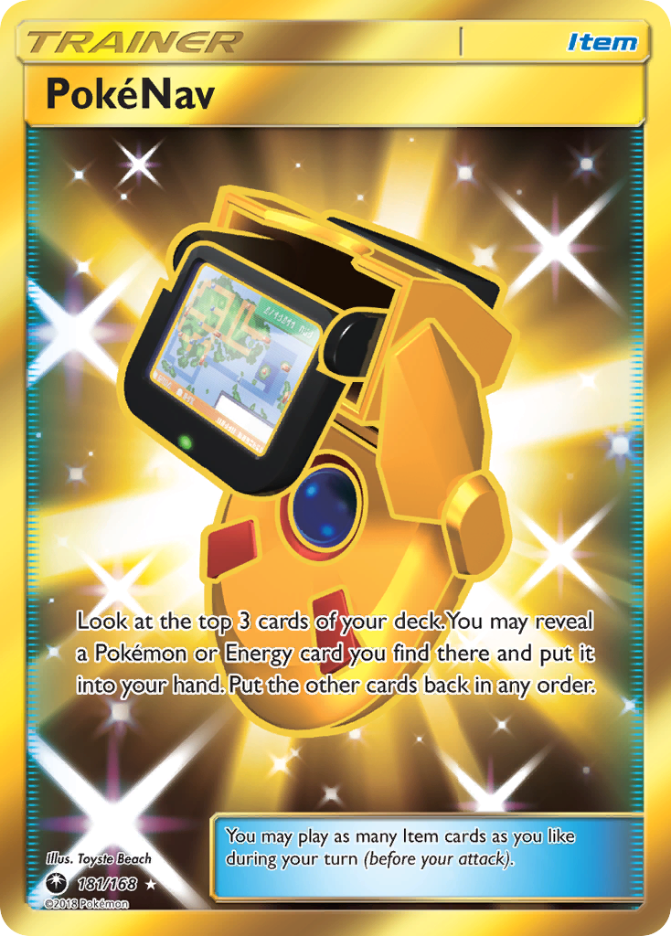 PokeNav 181/168 Secret Rare Celestial Storm Pokemon NM