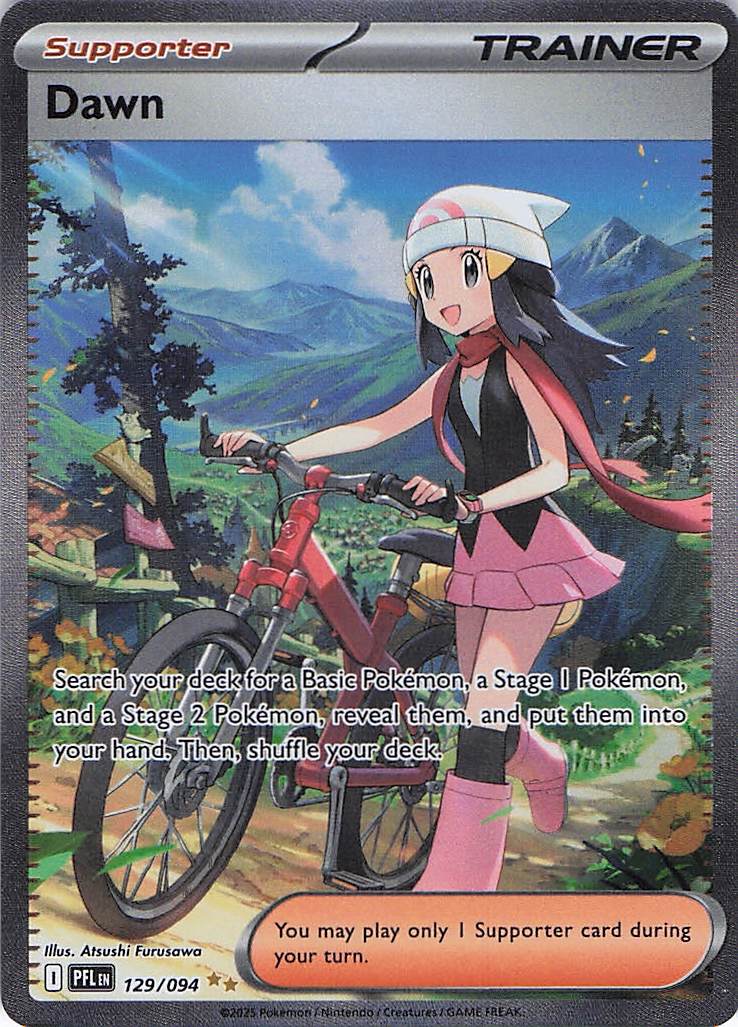 Dawn 129/094 Phantasmal Flames Pokemon NM