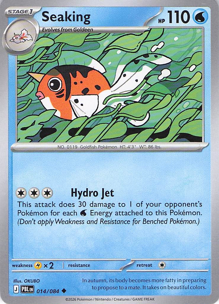 Pokemon TCG - Seaking 014/084 Pitch Black NM