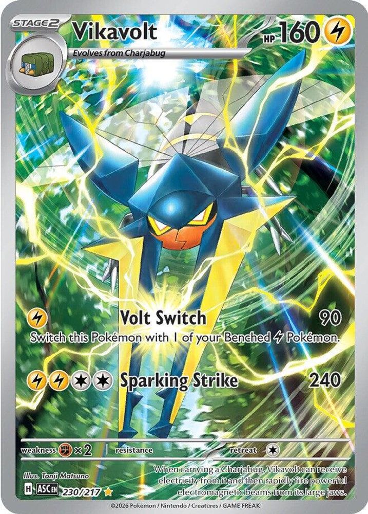Vikavolt 230/217 Illustration Rare Ascended Heroes Pokemon NM
