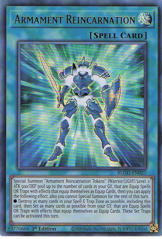Armament Reincarnation BLGG-EN027 Yu-Gi-Oh 1st Edition NM