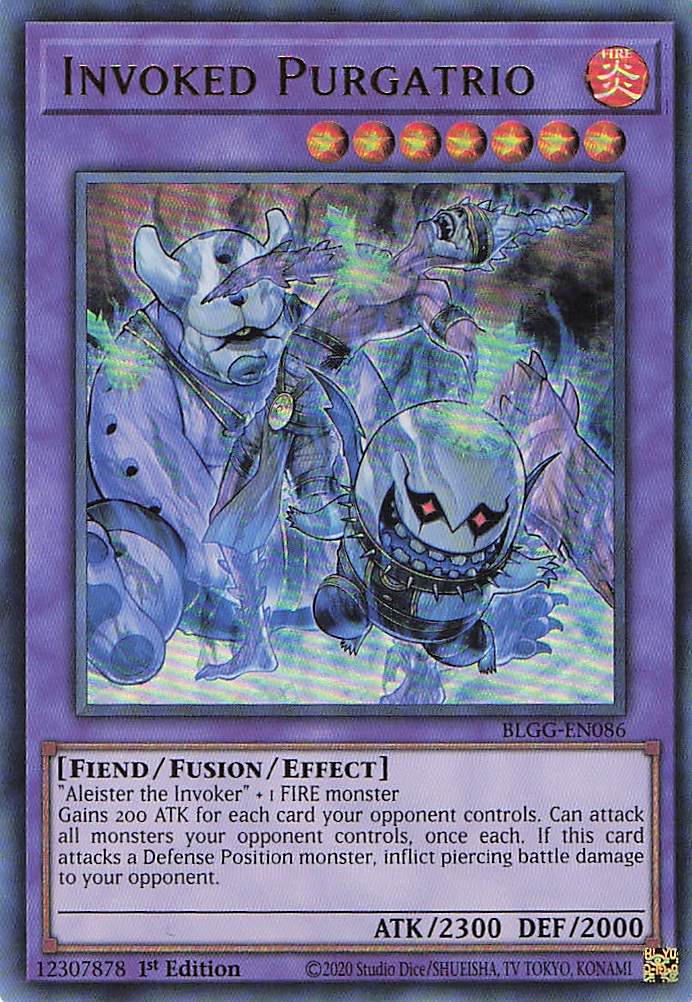 Invoked Purgatrio BLGG-EN086 Yu-Gi-Oh 1st Edition NM