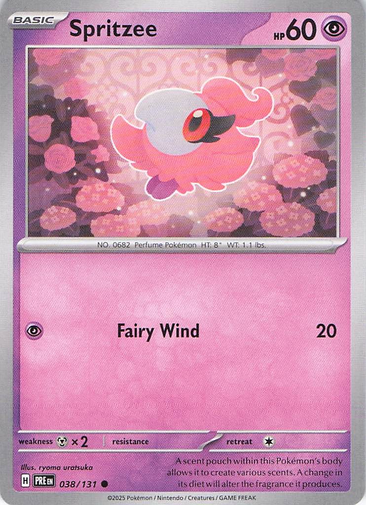 Pokemon TCG - Spritzee 038/131 Prismatic Evolutions NM
