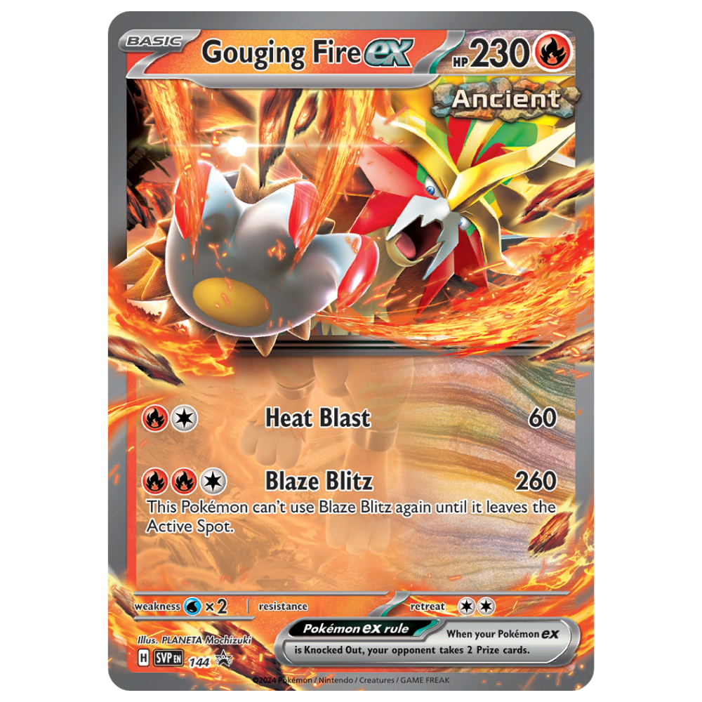 Pokemon TCG - Gouging Fire EX SVP144 - Black Star Promo NM/M