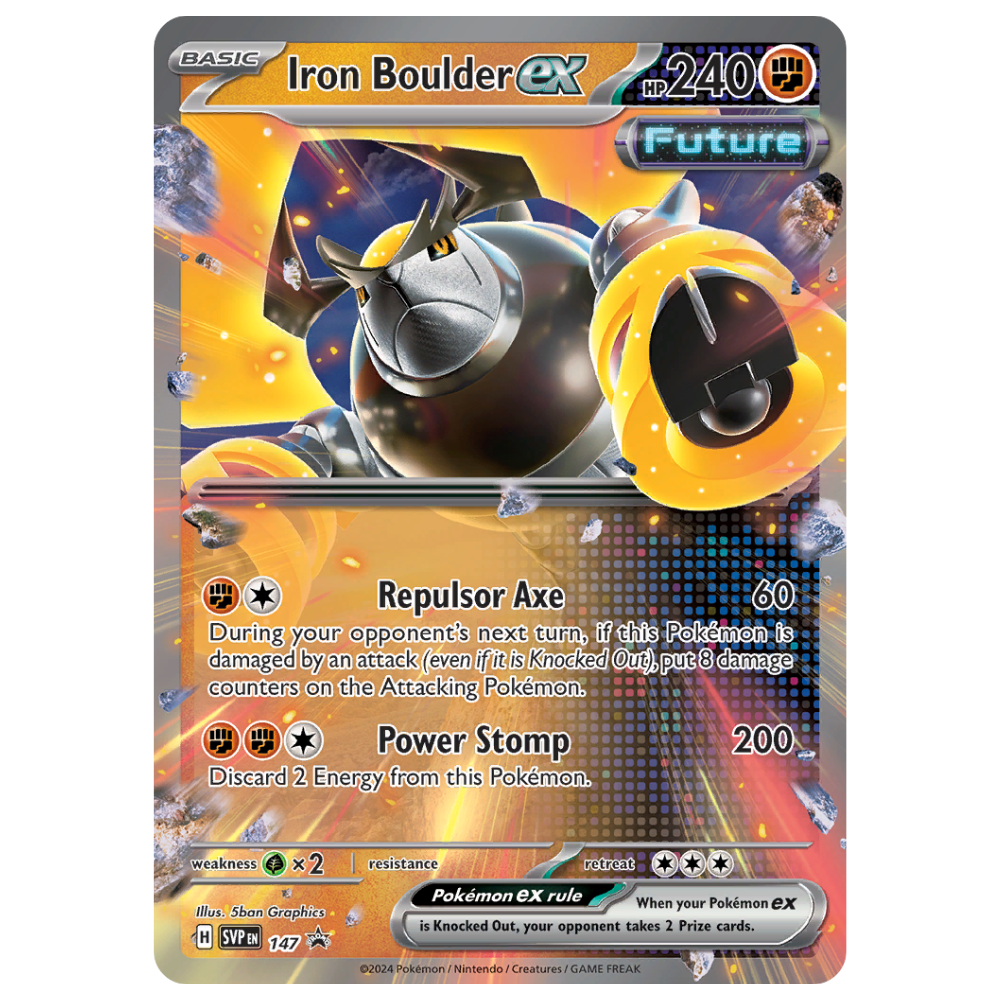 Pokemon TCG - Iron Boulder EX SVP147 - Black Star Promo NM/M