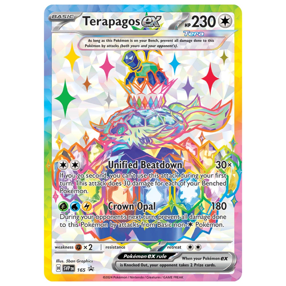 Pokemon TCG - Terapagos EX SVP165 - Black Star Promo SEALED
