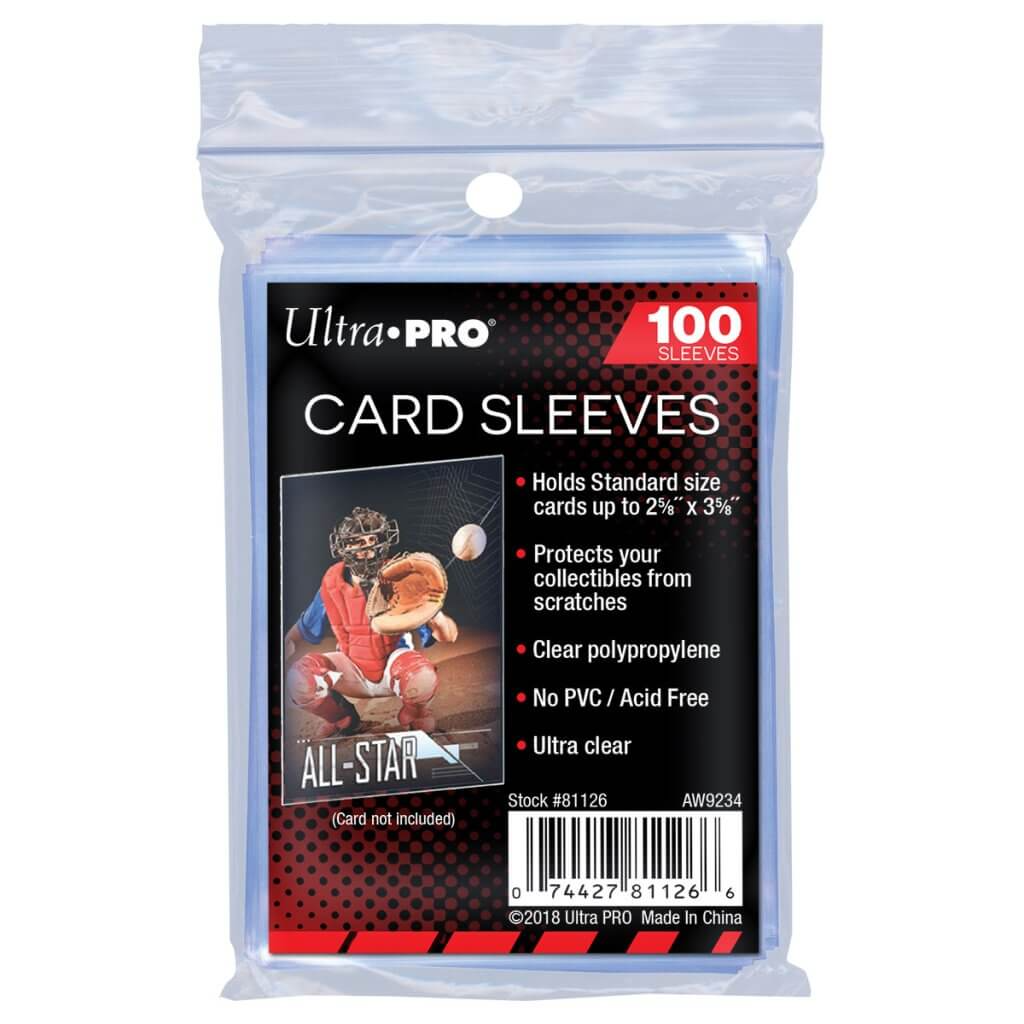 Ultra Pro 2-1/2" x 3-1/2" Soft Card Sleeves - 100pc (Penny Sleeves 2.5"x3.5")