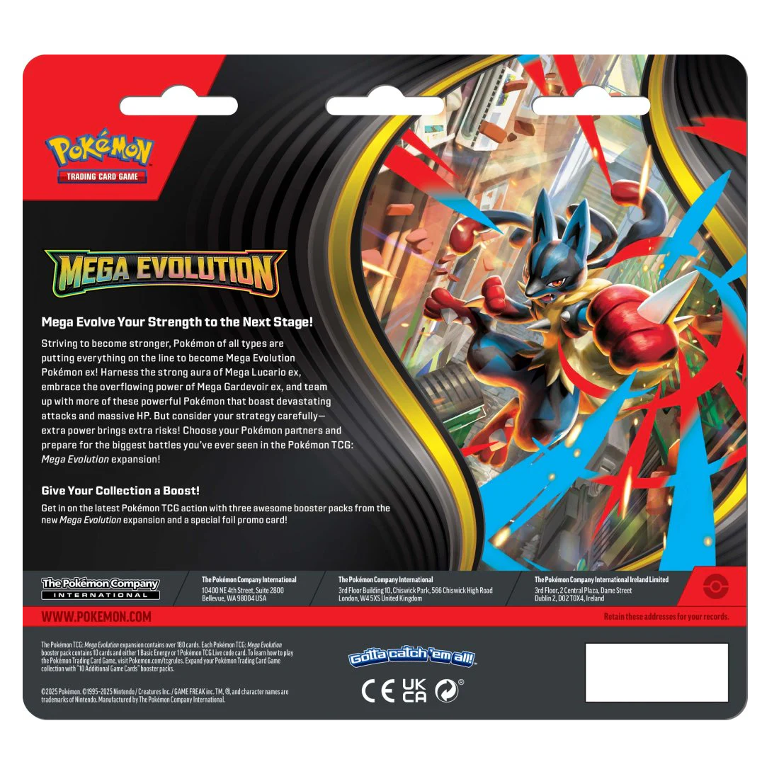 Pokemon TCG - Mega Evolution Three Booster Blister