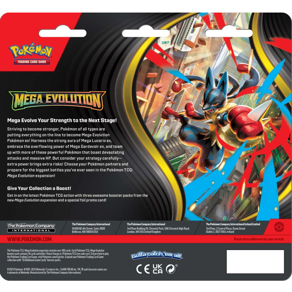 Pokémon trading card game booster pack with Mega Evolution theme