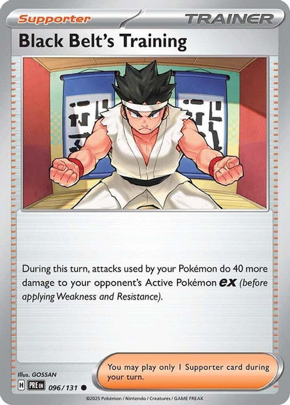Pokemon TCG - Black Belt's Training 096/131 Prismatic Evolutions NM