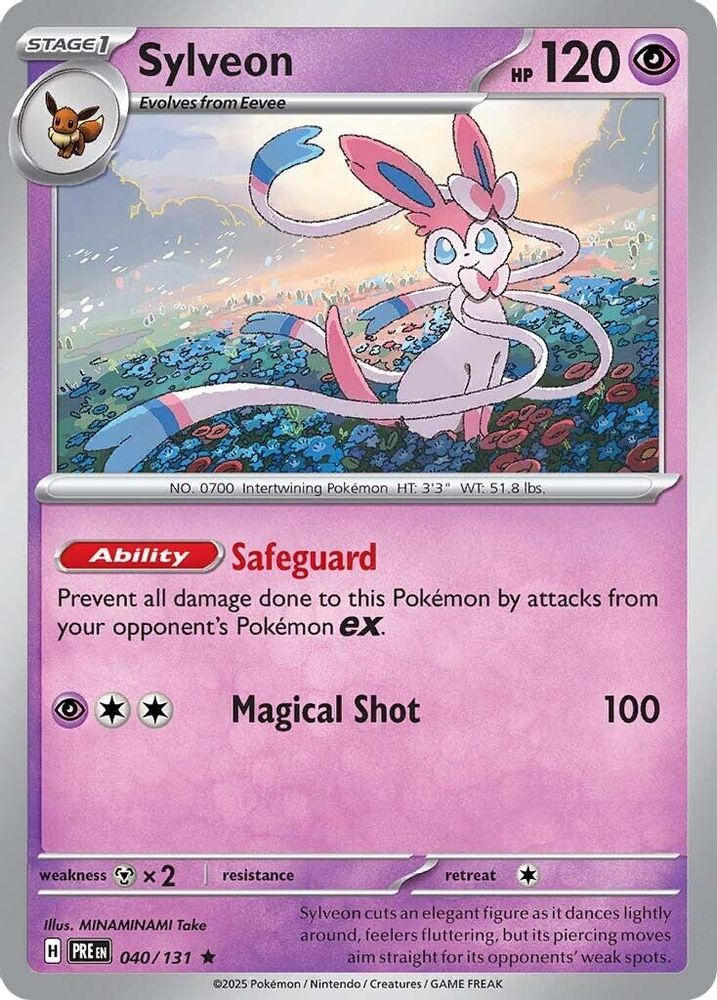 Pokemon TCG - Sylveon 040/131 Holo Prismatic Evolutions NM