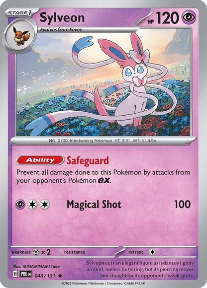 Pokemon TCG - Sylveon 040/131 Holo Prismatic Evolutions NM