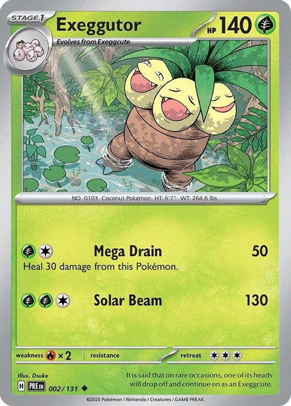 Pokemon TCG - Exeggutor 002/131 Prismatic Evolutions NM