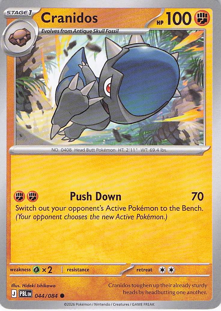 Pokemon TCG - Cranidos 044/084 Pitch Black NM