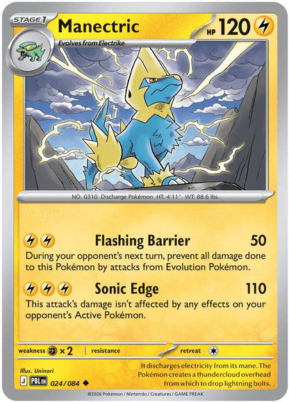 Pokemon TCG - Manectric 024/084 Pitch Black NM