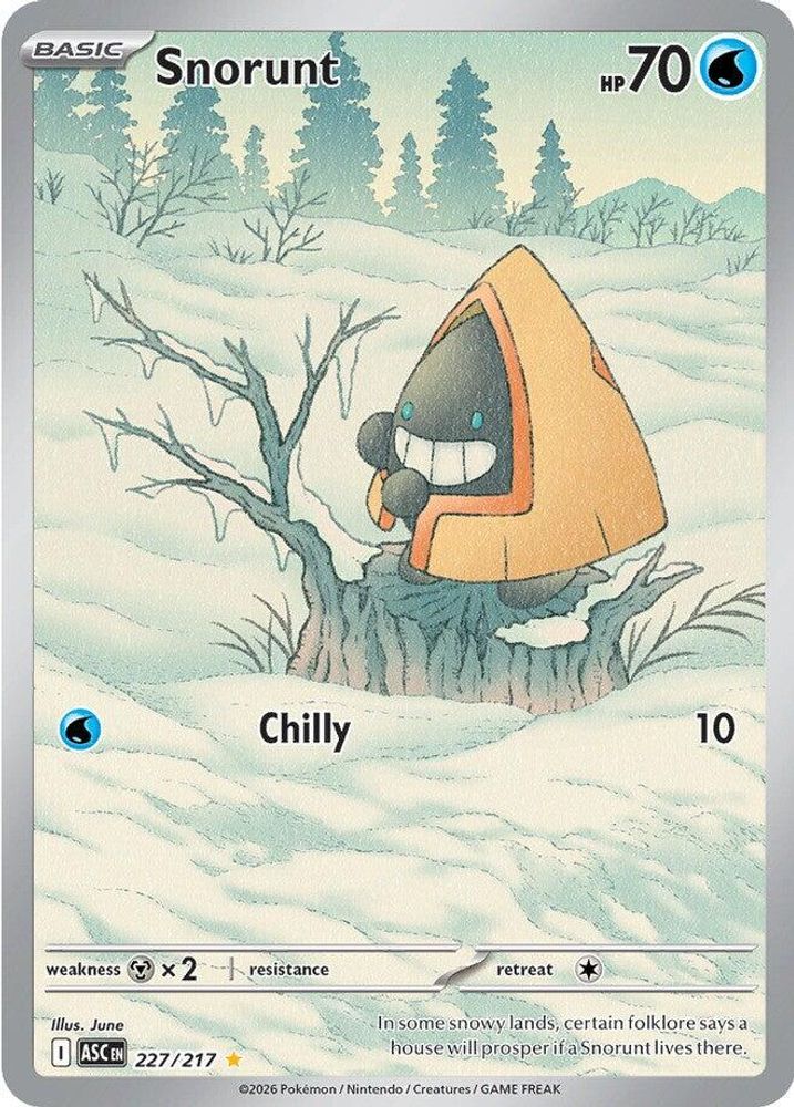 Snorunt 227/217 Illustration Rare Ascended Heroes Pokemon Holo NM