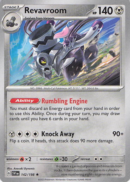 Pokemon TCG - Revavroom 142/198 Scarlet & Violet Holo NM
