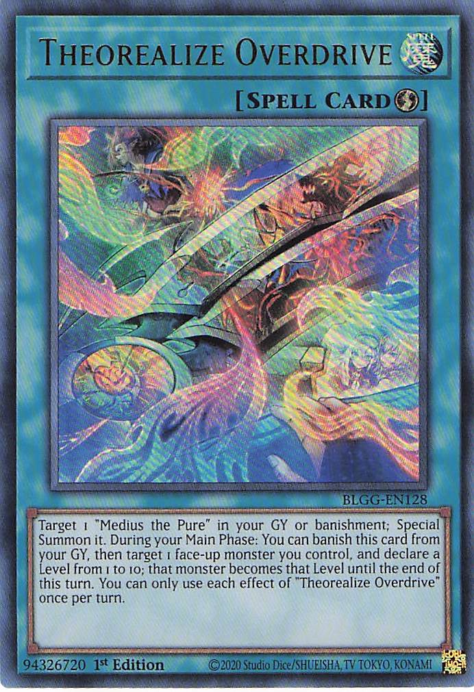 Theorealize Overdrive BLGG-EN128 Yu-Gi-Oh 1st Edition NM