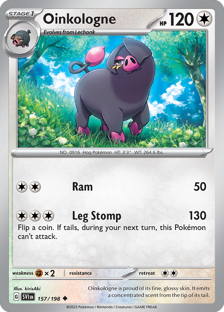 Pokemon TCG - Oinkologne 157/198 Scarlet & Violet NM