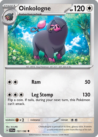Pokemon TCG - Oinkologne 157/198 Scarlet & Violet NM