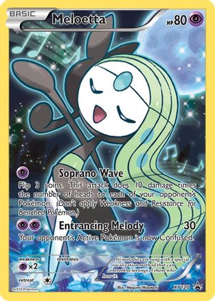 Meloetta XY120 Holo Promo XY Promo Pokemon Near Mint