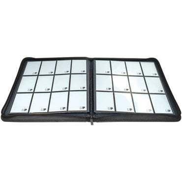 ULTRA PRO - Vivid 12 Pocket Zippered PRO Binder: Black