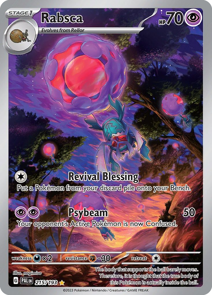 Rabsca 215/193 Illustration Rare Paldea Evolved Pokemon Holo NM