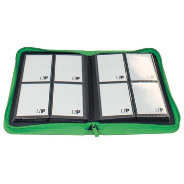 ULTRA PRO Binder - Vivid 4-Pocket Zippered Pro-Binder: Green