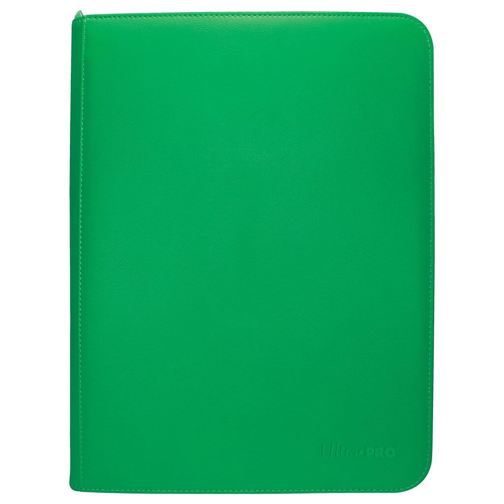 Ultra Pro Binder - Vivid 9-Pocket Zippered Pro-Binder: Green