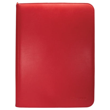 ULTRA PRO Binder - Vivid 9-Pocket Zippered Pro-Binder: Red
