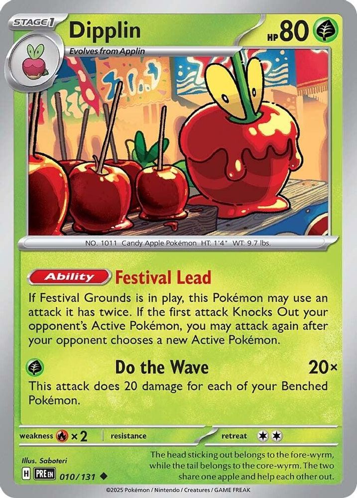 Pokemon TCG - Dipplin 010/131 Prismatic Evolutions NM