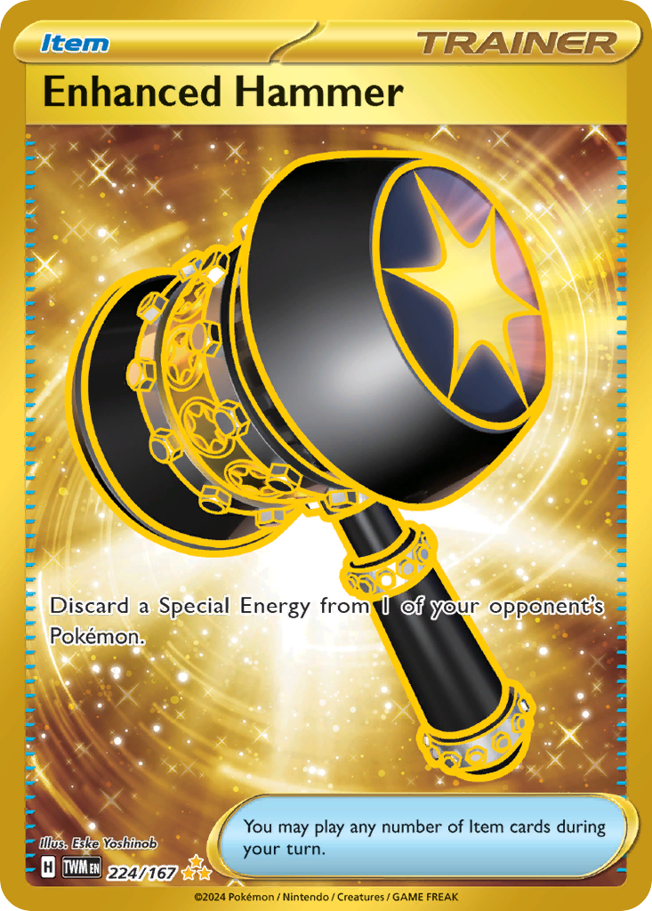 Enhanced Hammer 224/167 Hyper Rare Twilight Masquerade Pokemon Holo NM