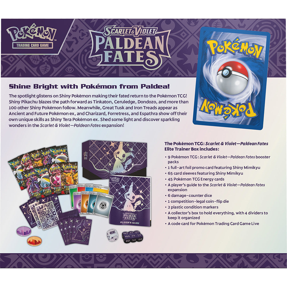 Pokemon TCG - Scarlet & Violet Paldean Fates Elite Trainer Box