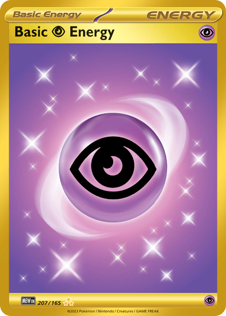 Basic Psychic Energy 207/165 Hyper Rare 151 Pokemon Holo Near Mint