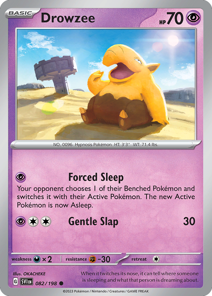 Pokemon TCG - Drowzee 082/198 Scarlet & Violet NM