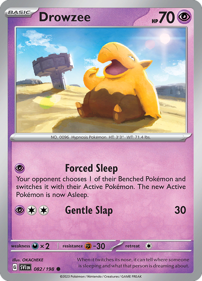 Pokemon TCG - Drowzee 082/198 Scarlet & Violet NM