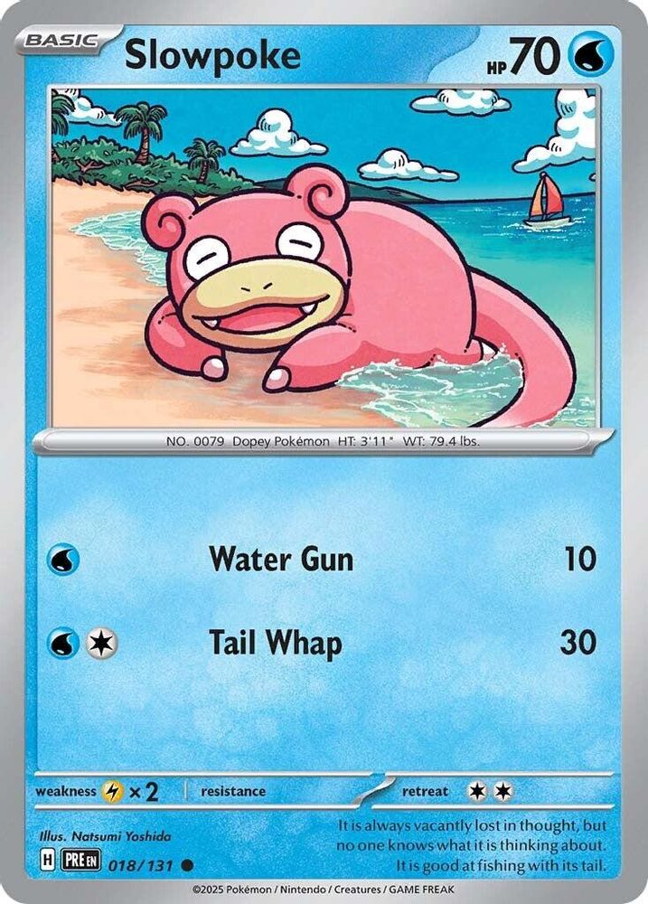 Pokemon TCG - Slowpoke 018/131 Prismatic Evolutions NM