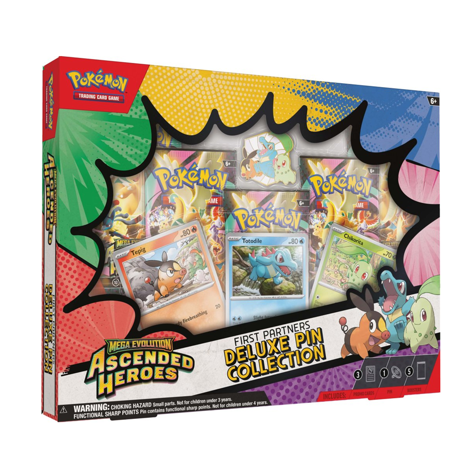 Pokemon TCG - Mega Evolution Ascended Heroes First Partners Deluxe Pin Collection (Pre order 20.02.2026)
