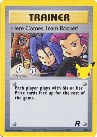 Here Comes Team Rocket! 15/82 Holo Celebrations: Classic Collection Pokemon NM