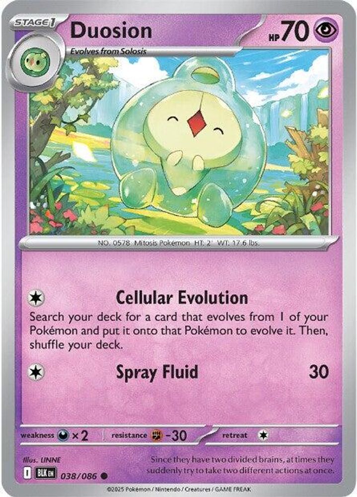 Pokemon TCG - Duosion 038/086 Black Bolt NM