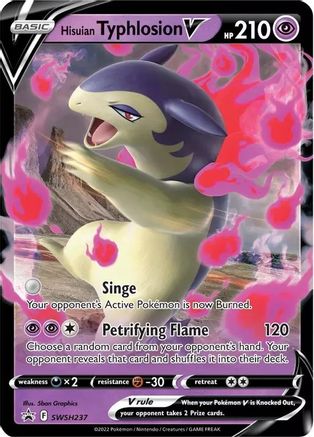 Hisuian Typhlosion V SWSH237 Holo Promo Sword & Shield Promo Pokemon Near Mint