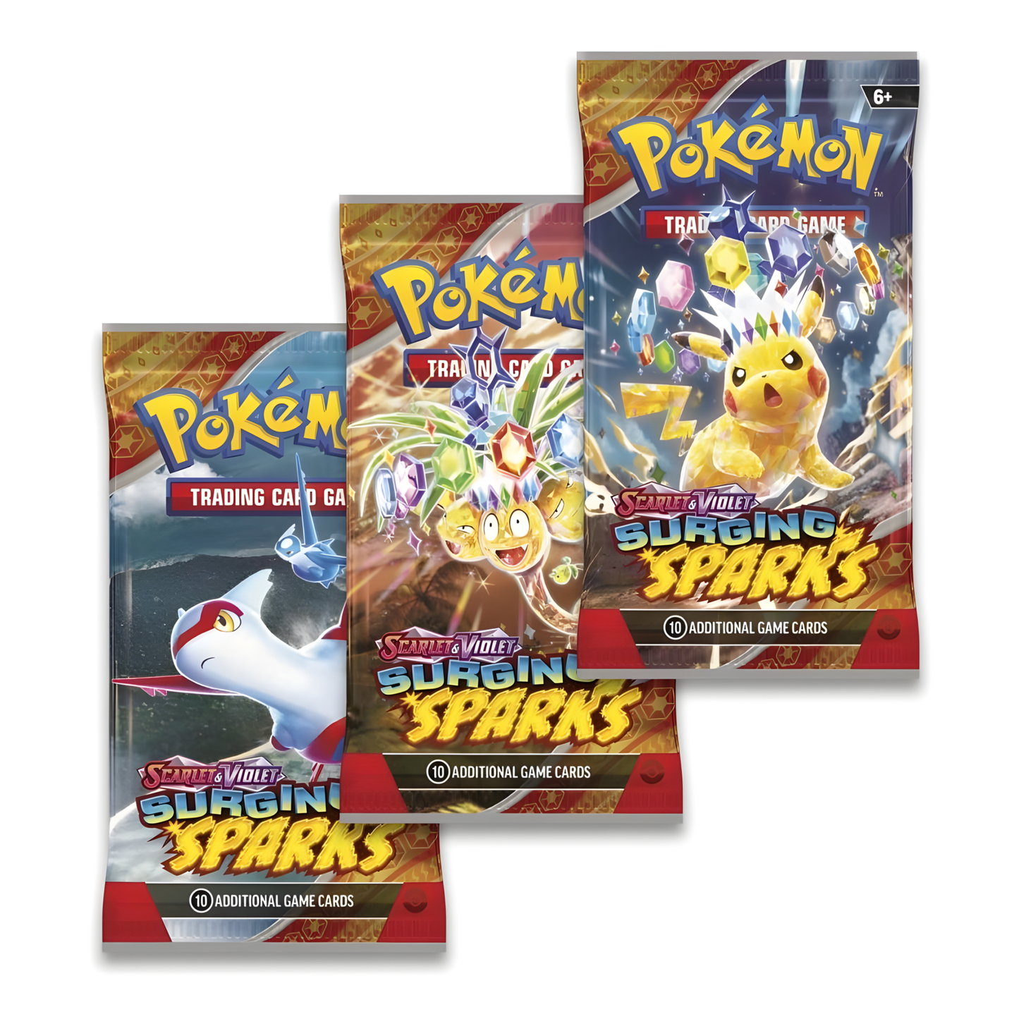 Pokémon TCG: Scarlet & Violet - Surging Sparks 3 Booster Packs & Zapdos Promo Card