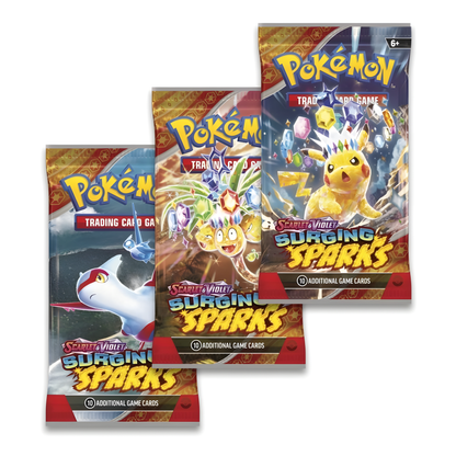 Pokémon TCG: Scarlet & Violet - Surging Sparks 3 Booster Packs & Zapdos Promo Card