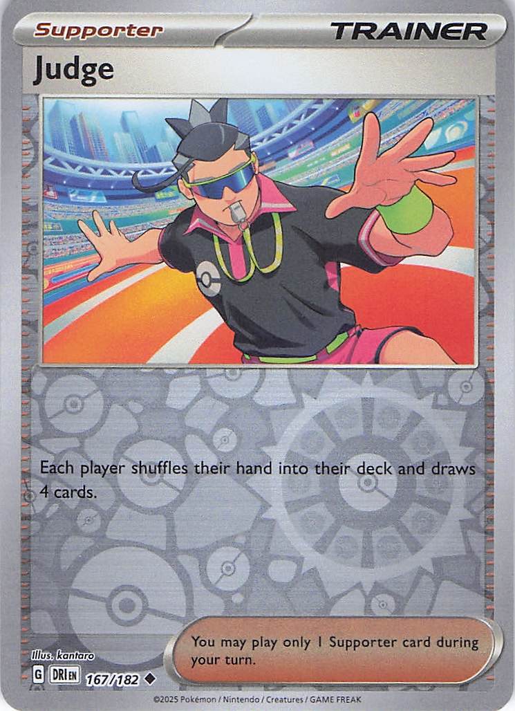 Pokemon TCG - Judge 167/182 Destined Rivals Reverse Holo NM