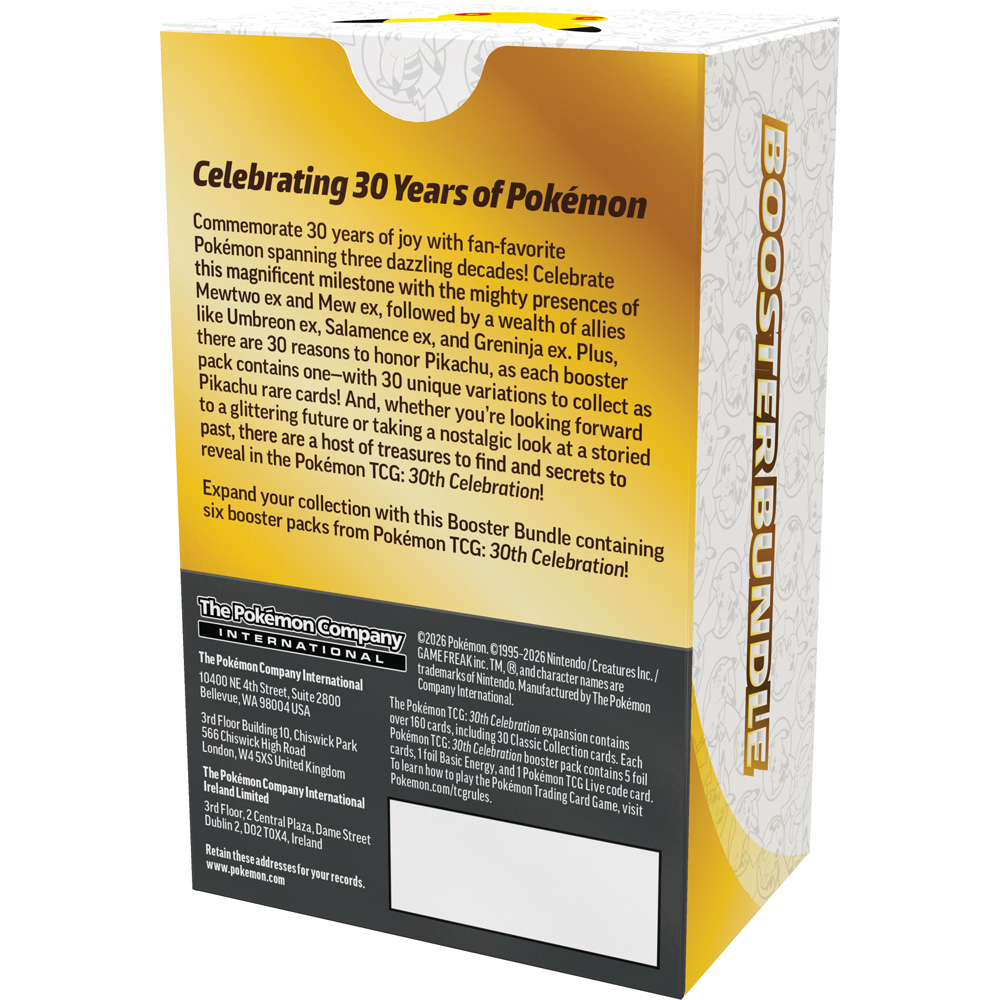 Pokemon TCG - 30th Celebration Booster Bundle
